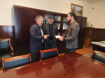 Глава Акушинского района встретился с заместителем руководителя ДРОО «Народное ополчение 1999 года «Интербригада»