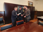 Глава Акушинского района встретился с заместителем руководителя ДРОО «Народное ополчение 1999 года «Интербригада»